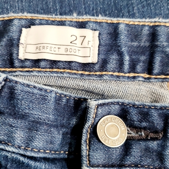 Gap Perfect Boot Jeans Women’s Size 27 Medium Wash Bootcut Stretch Denim - Picture 10 of 14